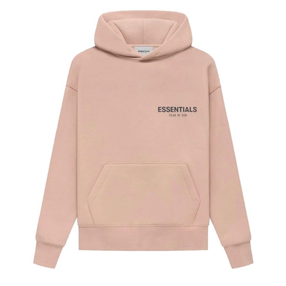 Fear of God Essentials Matte Blush Kids Hoodie Large